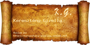 Keresztény Gizella névjegykártya