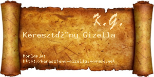 Keresztény Gizella névjegykártya